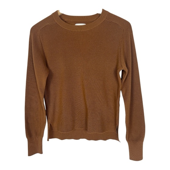 United Tokyo Knitwear Sz Small Sweater Brown Crew Neck - Picture 1 of 8